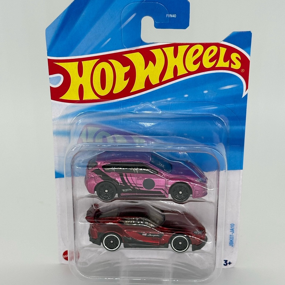 Hot Wheels 2-Pack 2020 Toyota Supra & Subaru WRX STi 1:64 Diecast